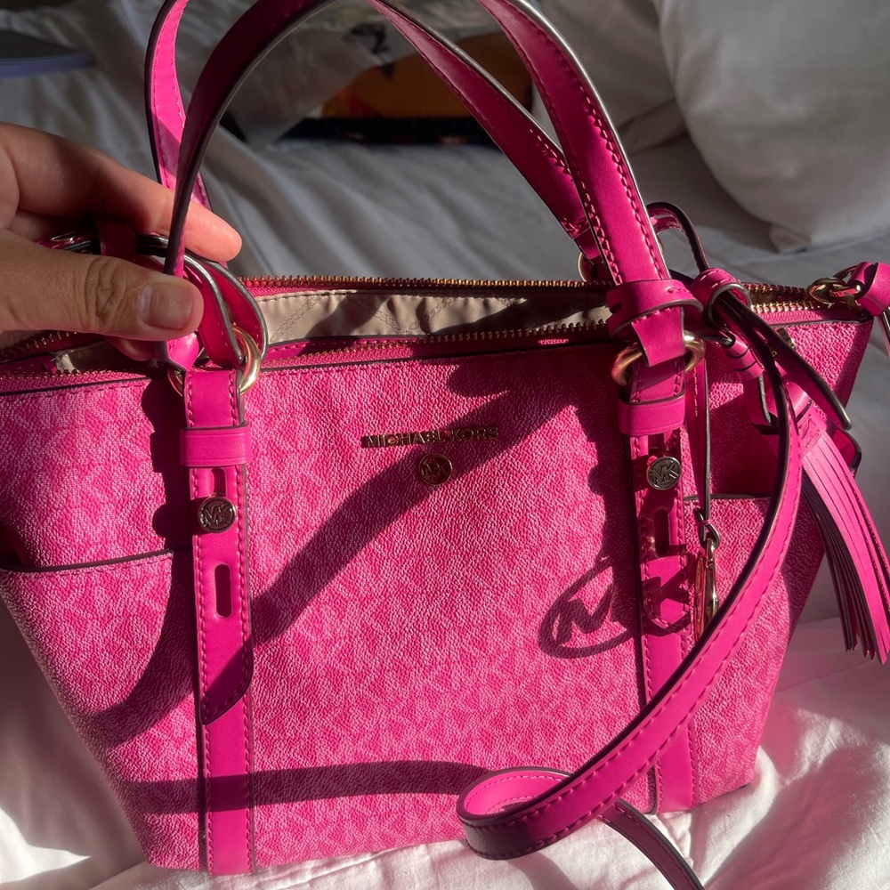 Michael Kors Sullivan Wild Berry Satchel Bag